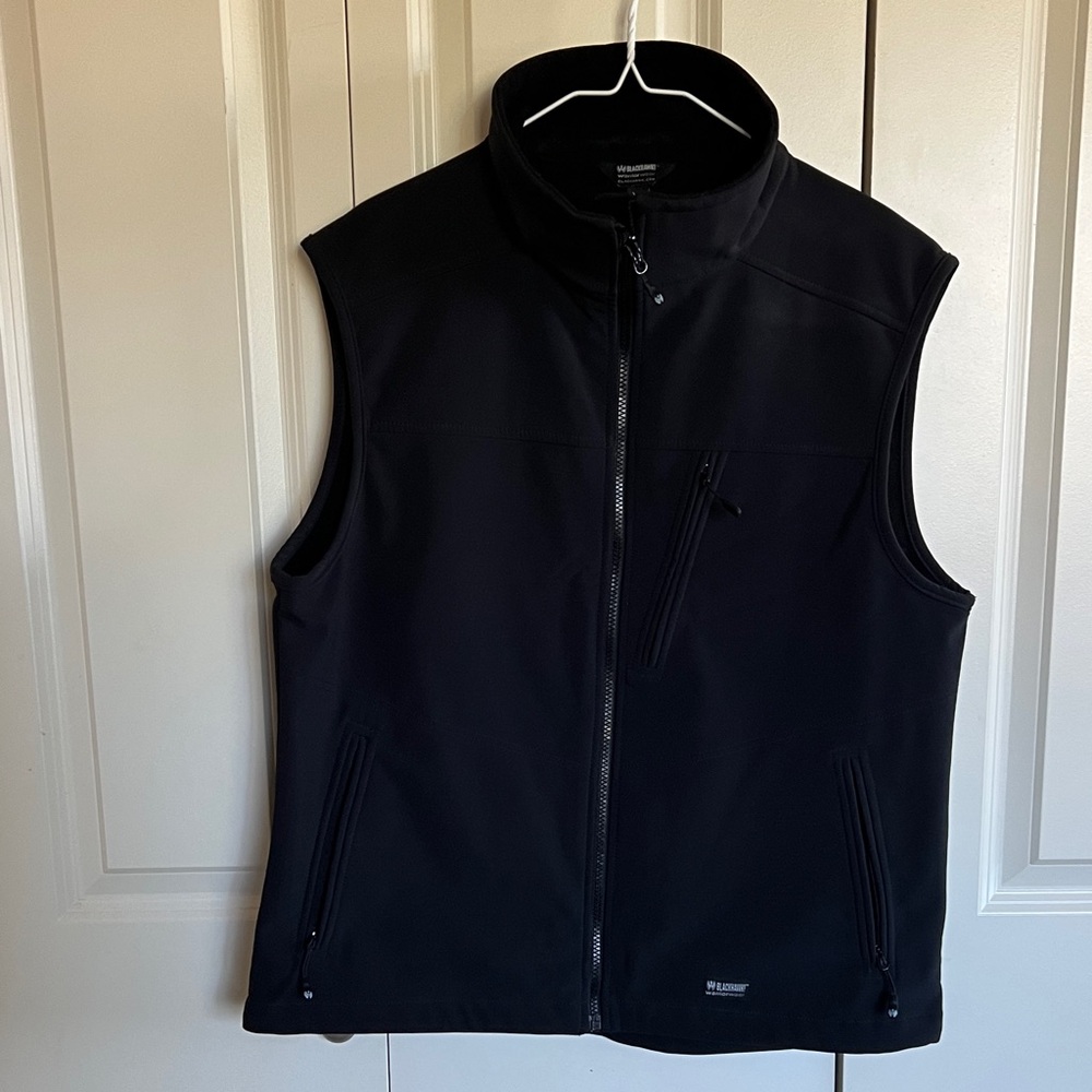 Men's Black Softshell Vest